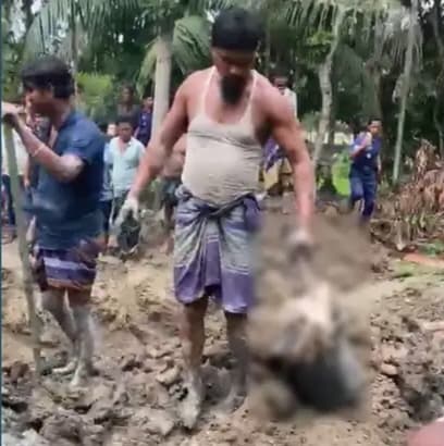 দুই বছর পর পুকুর খুঁড়ে উদ্ধার মা-ছেলের কঙ্কাল, গ্রেপ্তার ৩